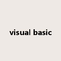 visual basic是什么意思