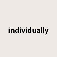individually是什么意思