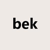 bek是什么意思