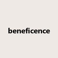 beneficence是什么意思