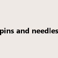 pins and needles是什么意思