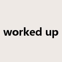 worked up是什么意思