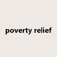 poverty relief是什么意思