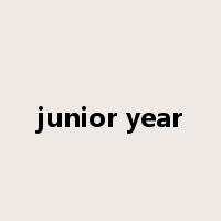 junior year是什么意思