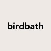 birdbath是什么意思