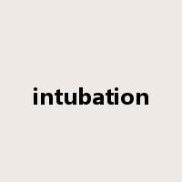intubation是什么意思