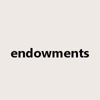 endowments是什么意思