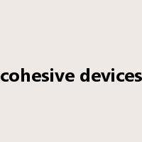 cohesive devices是什么意思