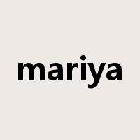 mariya是什么意思