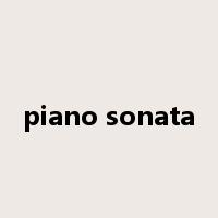 piano sonata是什么意思