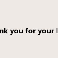 thank you for your love是什么意思