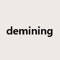 demining是什么意思