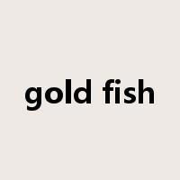 gold fish是什么意思