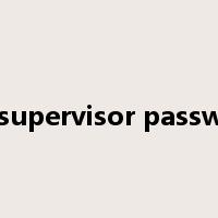set supervisor password是什么意思
