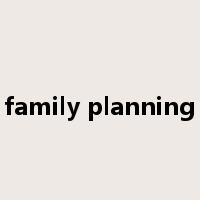 family planning是什么意思