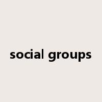 social groups是什么意思