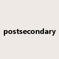 postsecondary是什么意思