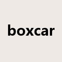 boxcar是什么意思