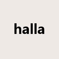 halla是什么意思