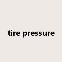 tire pressure是什么意思