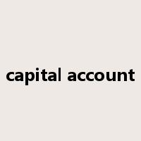 capital account是什么意思