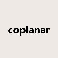 coplanar是什么意思