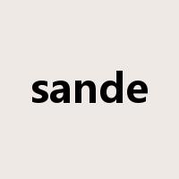 sande是什么意思