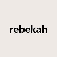 rebekah是什么意思