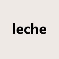 leche是什么意思