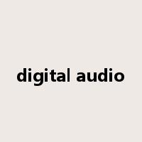 digital audio是什么意思