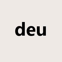 deu是什么意思