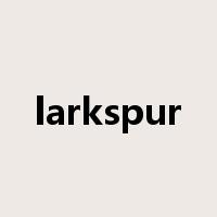 larkspur是什么意思