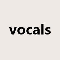 vocals是什么意思