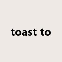 toast to是什么意思