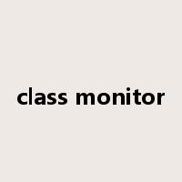 class monitor是什么意思