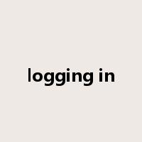 logging in是什么意思