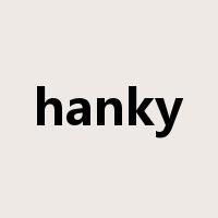 hanky是什么意思