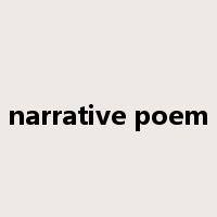 narrative poem是什么意思