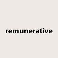 remunerative是什么意思