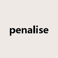 penalise是什么意思