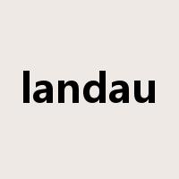 landau是什么意思