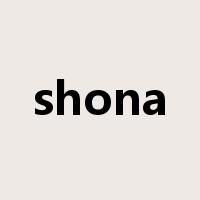 shona是什么意思