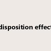 disposition effect是什么意思