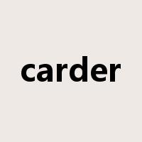 carder是什么意思