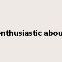 enthusiastic about是什么意思