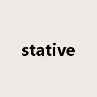 stative是什么意思