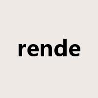 rende是什么意思