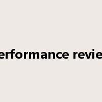 performance review是什么意思