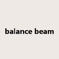balance beam是什么意思