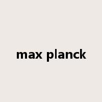 max planck是什么意思